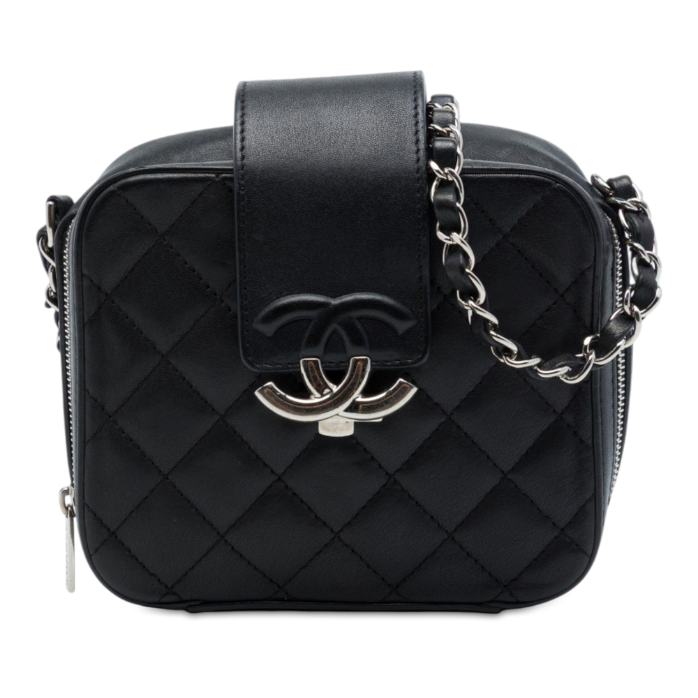 Pre-Loved Chanel Mini Quilted Lambskin CC Box Camera Bag